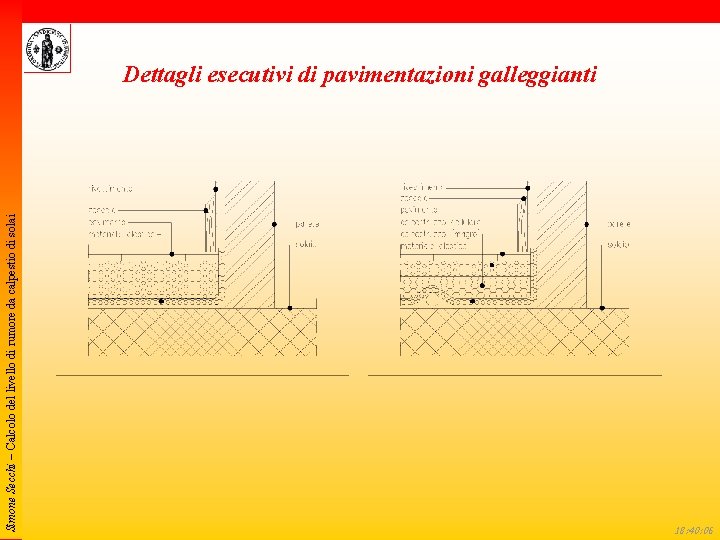 Simone Secchi – Calcolo del livello di rumore da calpestio di solai Dettagli esecutivi
