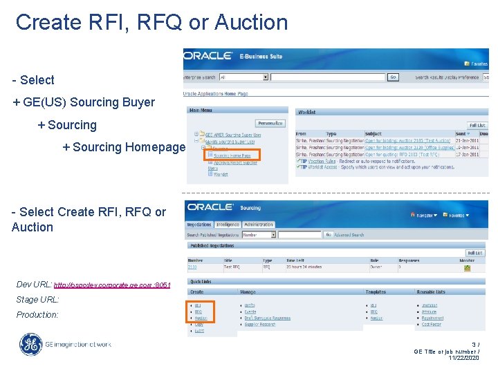 Create RFI, RFQ or Auction - Select + GE(US) Sourcing Buyer + Sourcing Homepage Create RFI, RFQ or Auction - Select + GE(US) Sourcing Buyer + Sourcing Homepage