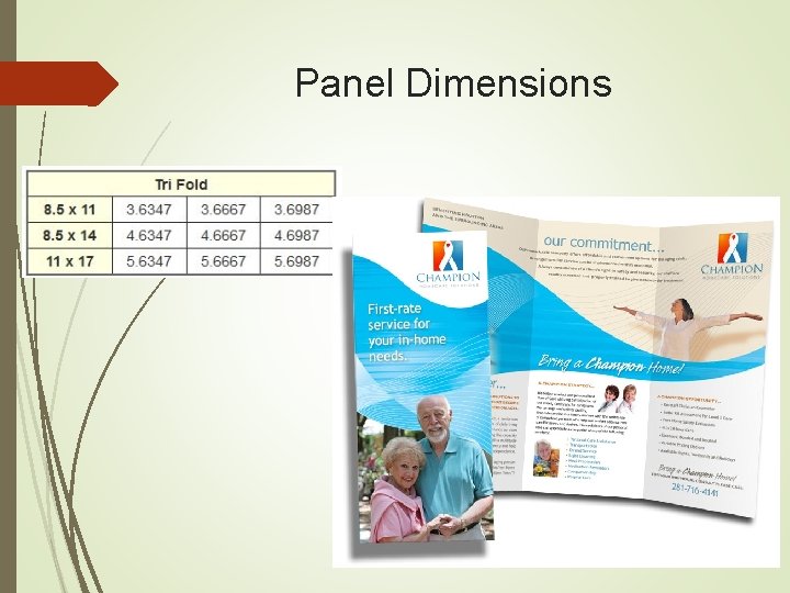 Panel Dimensions 