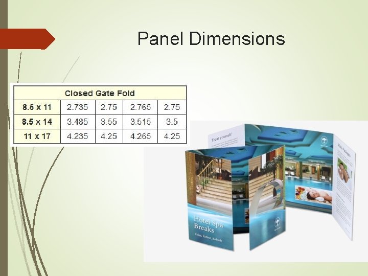 Panel Dimensions 