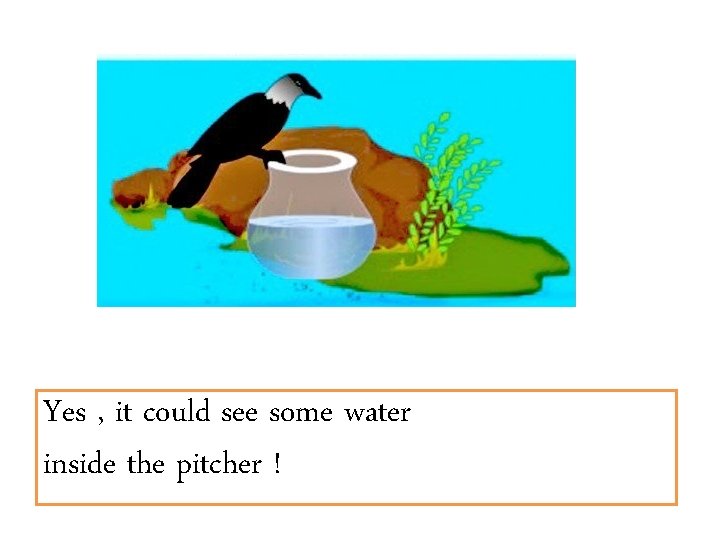 Yes , it could see some water inside the pitcher ! 