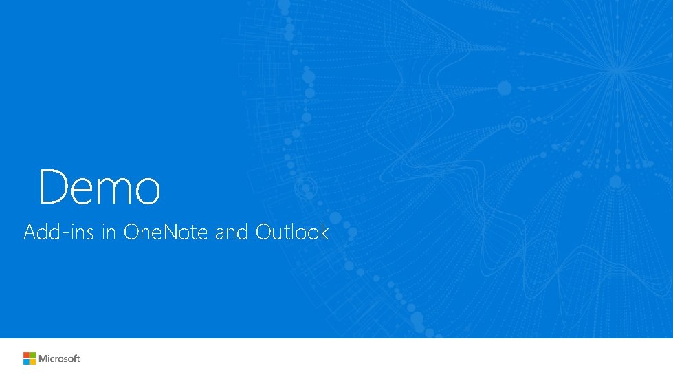 Demo Add-ins in One. Note and Outlook 