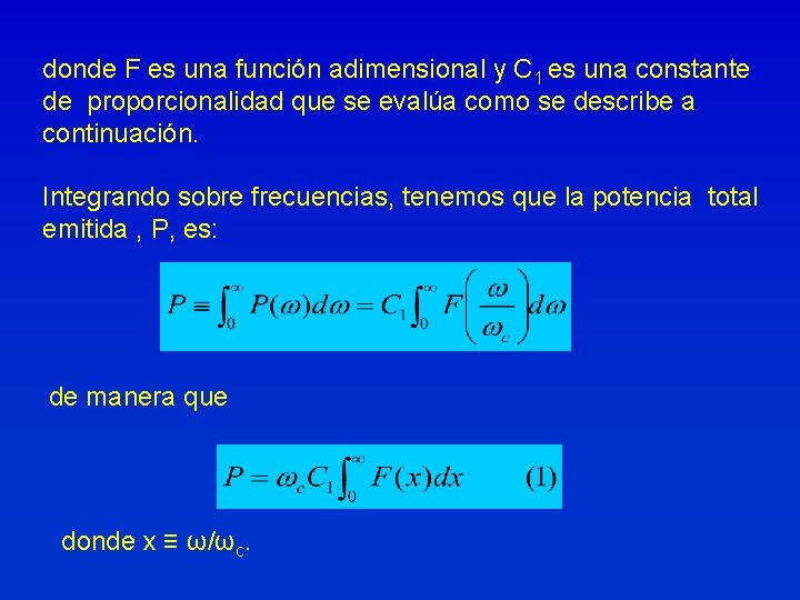 donde F es una función adimensional y C 1 es una constante de proporcionalidad