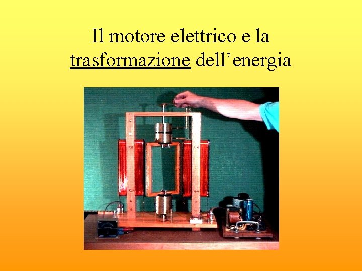 Il motore elettrico e la trasformazione dell’energia 