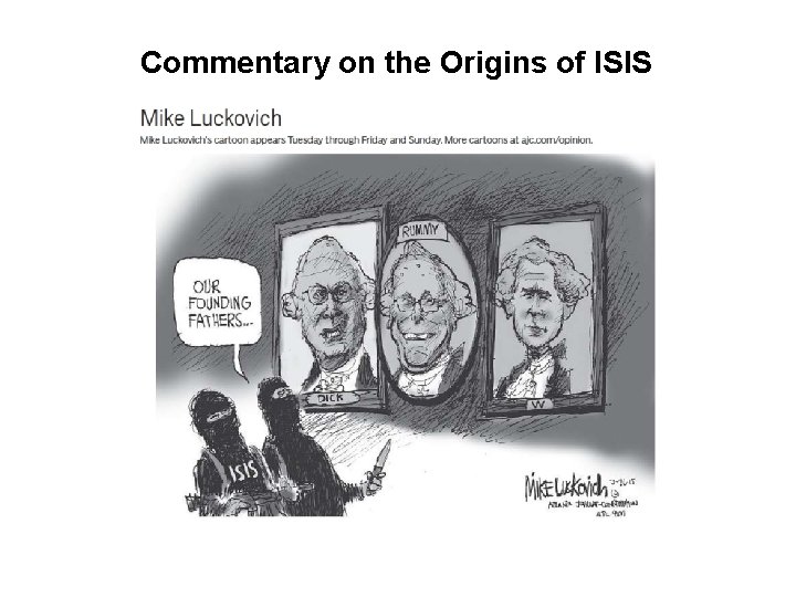 Commentary on the Origins of ISIS 