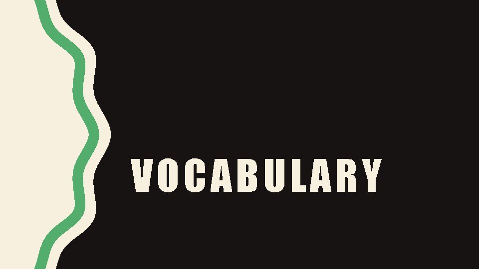 VOCABULARY 