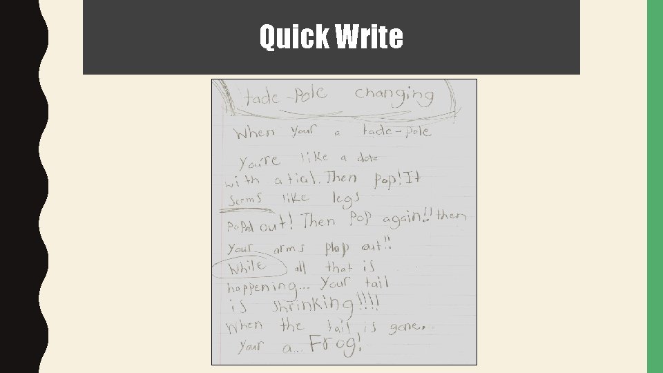 Quick Write 