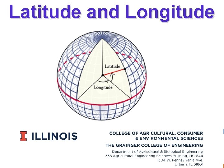 Latitude and Longitude 