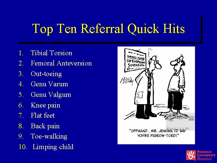 Top Ten Referral Quick Hits 1. 2. 3. 4. 5. 6. 7. 8. 9. Top Ten Referral Quick Hits 1. 2. 3. 4. 5. 6. 7. 8. 9.
