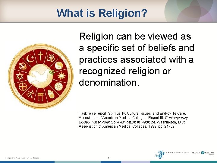 What is Religion? Religion can be viewed as a specific set of beliefs and