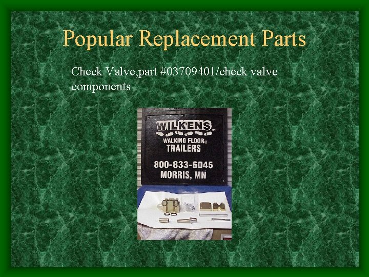 Popular Replacement Parts Check Valve, part #03709401/check valve components Popular Replacement Parts Check Valve, part #03709401/check valve components