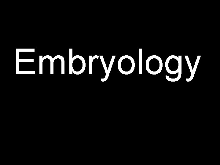 Embryology 