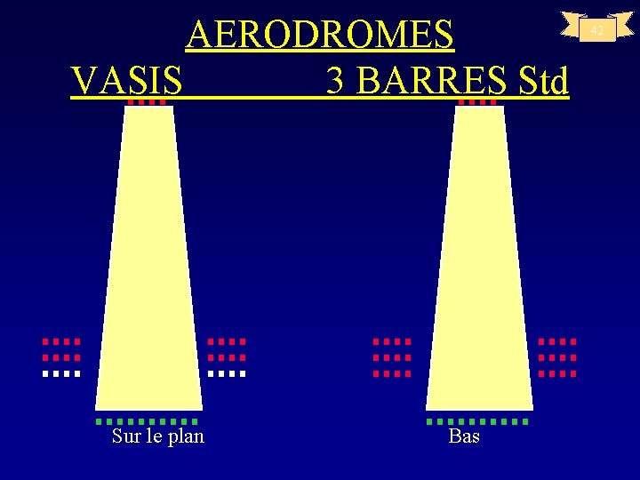 AERODROMES VASIS 3 BARRES Std Sur le plan Bas 42 