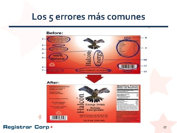 Los 5 errores más comunes 27 Los 5 errores más comunes 27
