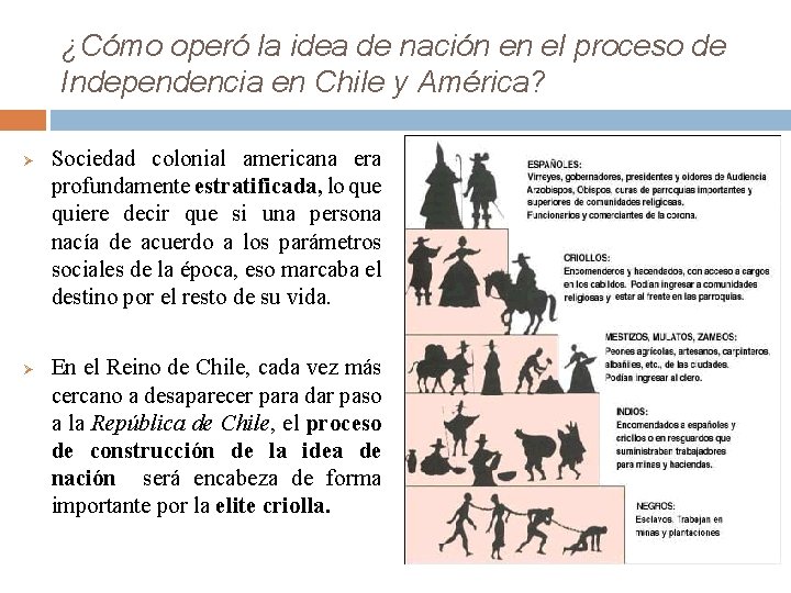 ¿Cómo operó la idea de nación en el proceso de Independencia en Chile y ¿Cómo operó la idea de nación en el proceso de Independencia en Chile y
