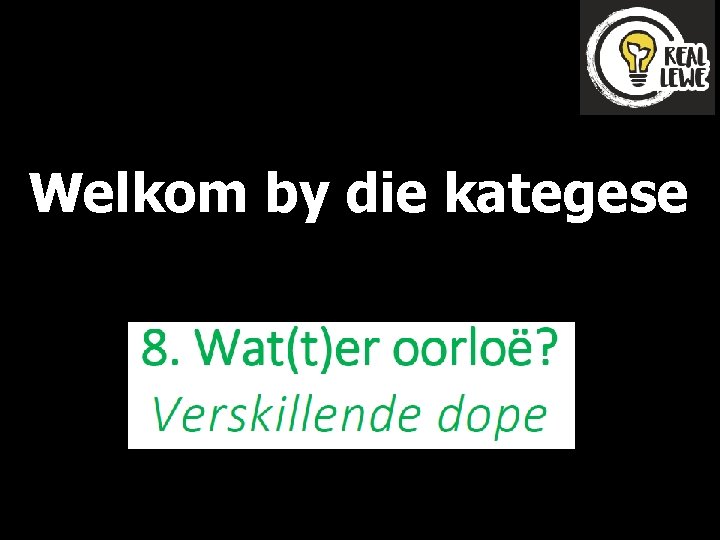 Welkom by die kategese 