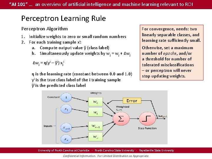 “AI 101” … an overview of artificial intelligence and machine learning relevant to ROI