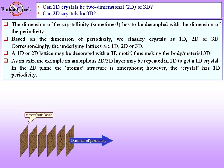 Funda Check § Can 1 D crystals be two-dimensional (2 D) or 3 D?