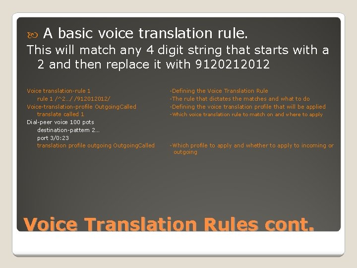  A basic voice translation rule. This will match any 4 digit string that