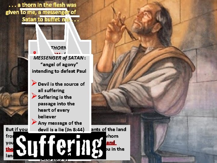 . . . a thorn in the flesh was given to me, a messenger