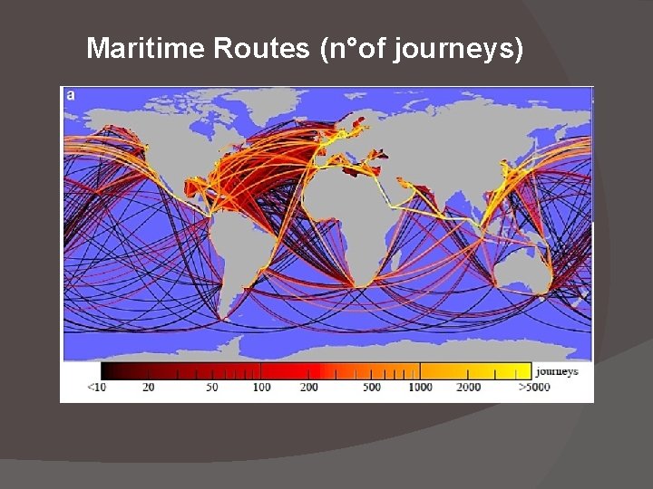 Maritime Routes (n°of journeys) 