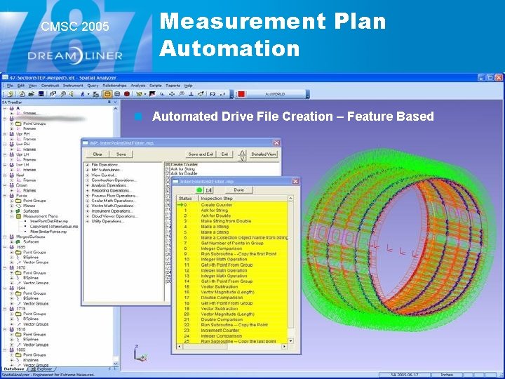 CMSC 2005 Measurement Plan Automation n Automated Drive File Creation – Feature Based CMSC 2005 Measurement Plan Automation n Automated Drive File Creation – Feature Based