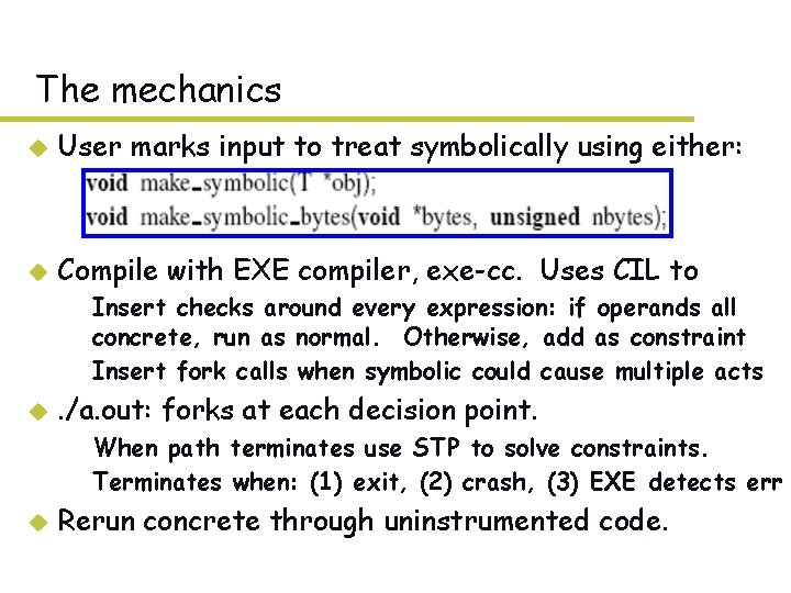 The mechanics u User marks input to treat symbolically using either: u Compile with