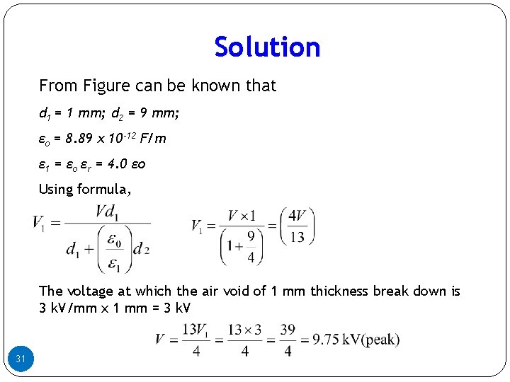 Solution From Figure can be known that d 1 = 1 mm; d 2 Solution From Figure can be known that d 1 = 1 mm; d 2