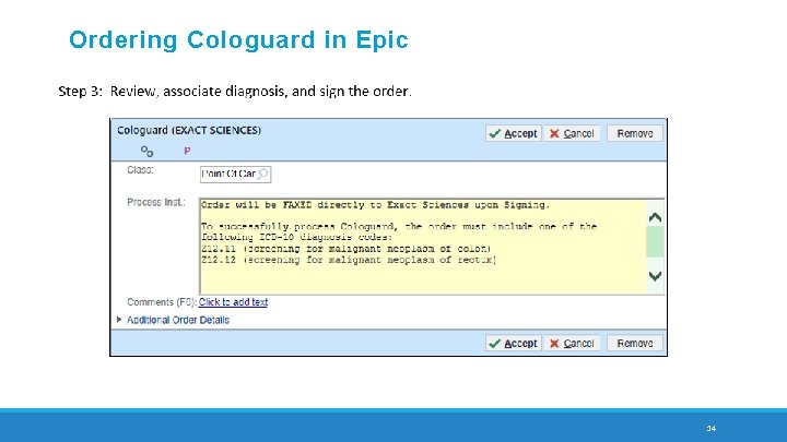 Ordering Cologuard in Epic 14 
