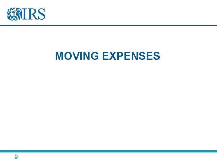 MOVING EXPENSES 9 
