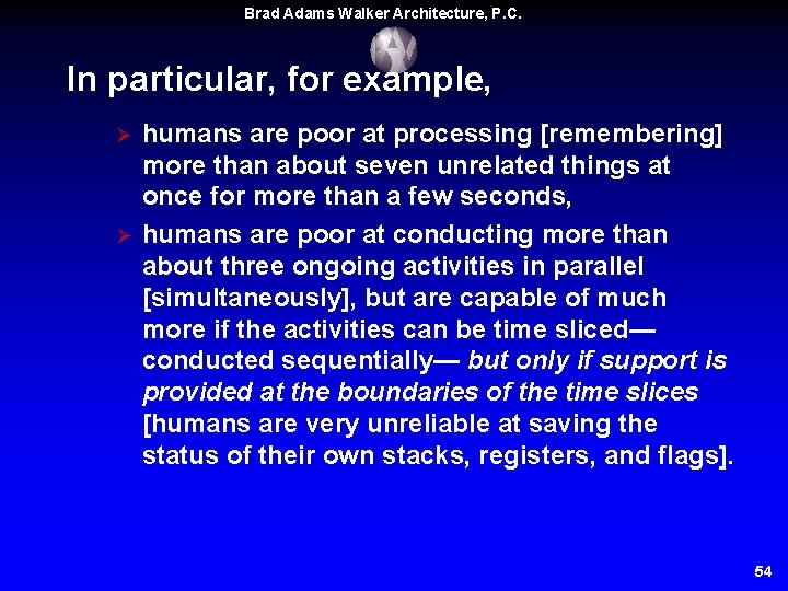 Brad Adams Walker Architecture, P. C. In particular, for example, Ø Ø humans are Brad Adams Walker Architecture, P. C. In particular, for example, Ø Ø humans are