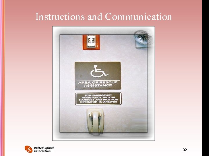 Instructions and Communication 32 Instructions and Communication 32