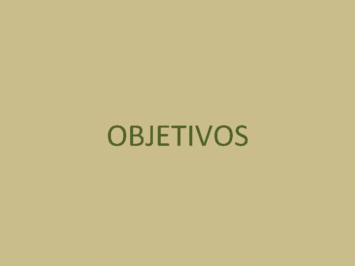 OBJETIVOS 