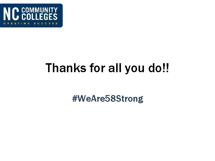 Thanks for all you do!! #We. Are 58 Strong 