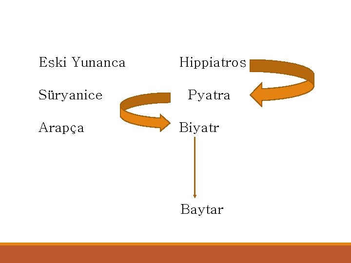 Eski Yunanca Süryanice Arapça Hippiatros Pyatra Biyatr Baytar 