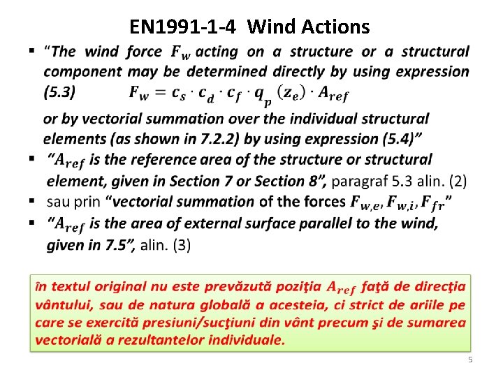 EN 1991 -1 -4 Wind Actions 5 