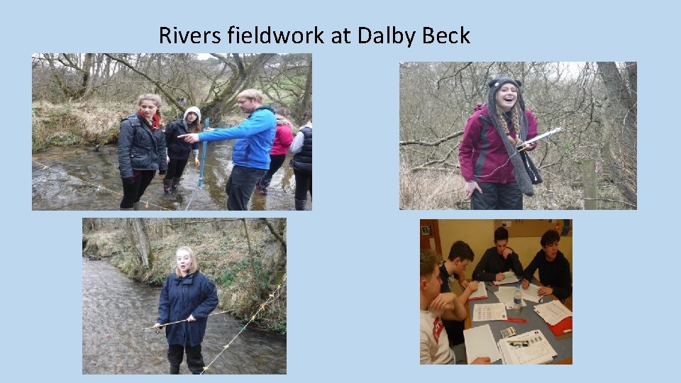 Rivers fieldwork at Dalby Beck 