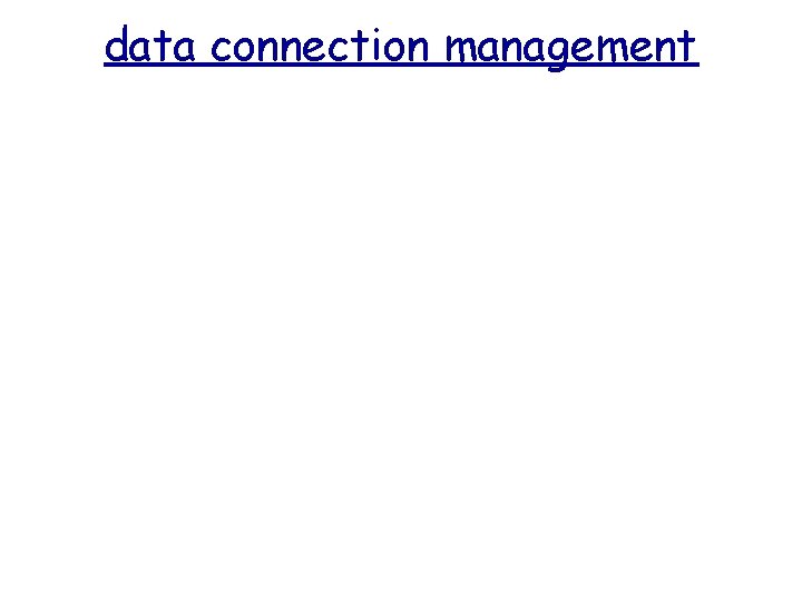 data connection management 