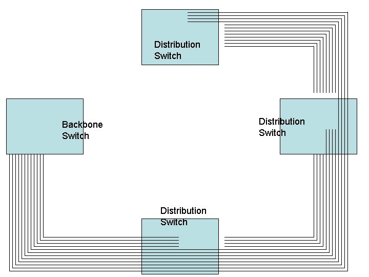 Distribution Switch Backbone Switch Distribution Switch 