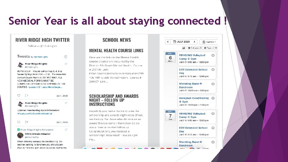 Senior Year is all about staying connected ! 