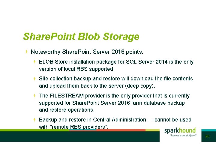 Share. Point Blob Storage Noteworthy Share. Point Server 2016 points: BLOB Store installation package