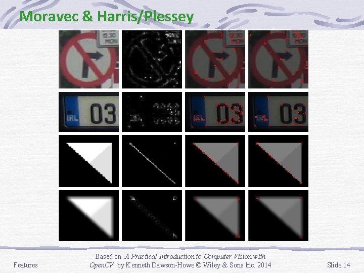 Moravec & Harris/Plessey Features Based on A Practical Introduction to Computer Vision with Open.