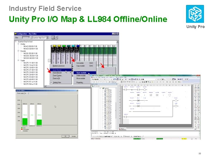 Industry Field Service Unity Pro I/O Map & LL 984 Offline/Online Unity Pro 11