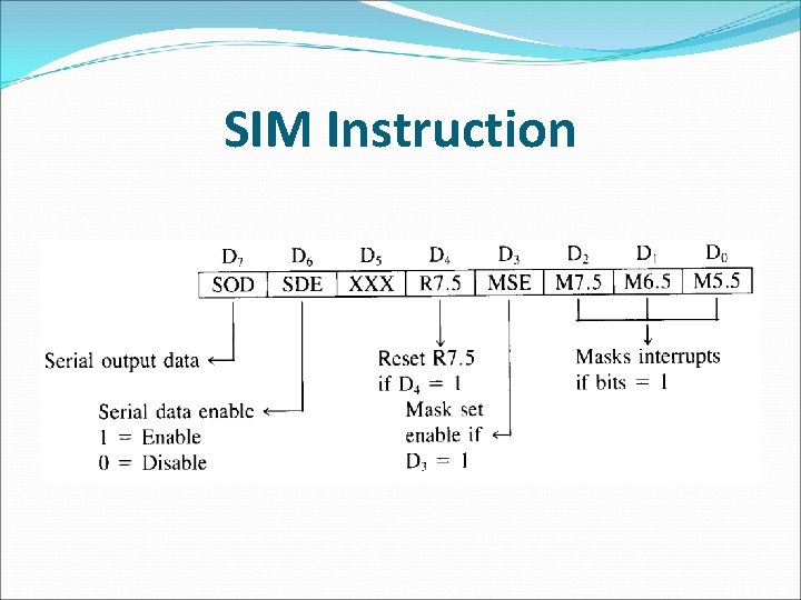 SIM Instruction 