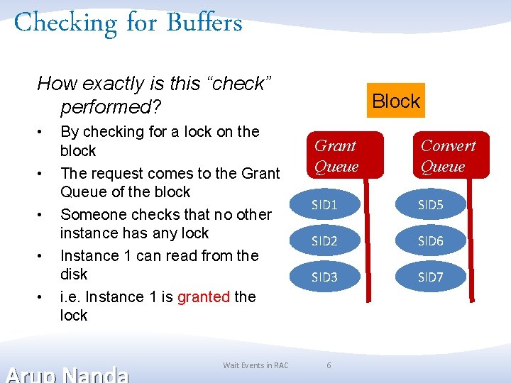 Checking for Buffers How exactly is this “check” performed? • • • By checking Checking for Buffers How exactly is this “check” performed? • • • By checking