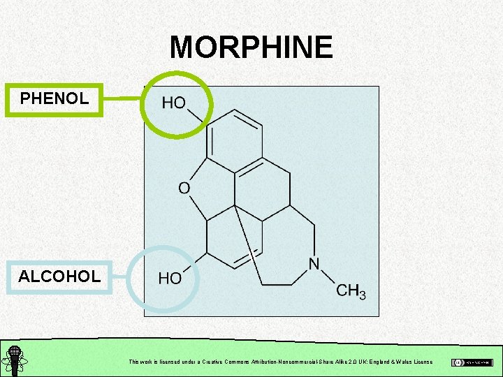 MORPHINE PHENOL ALCOHOL This work is licensed under a Creative Commons Attribution-Noncommercial-Share Alike 2.
