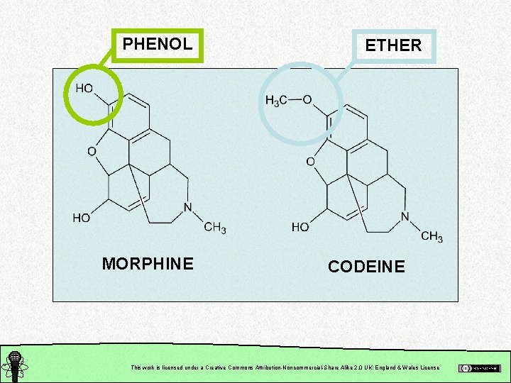 PHENOL MORPHINE ETHER CODEINE This work is licensed under a Creative Commons Attribution-Noncommercial-Share Alike
