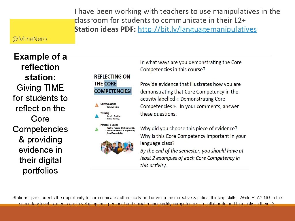 I have been working with teachers to use manipulatives in the classroom for students