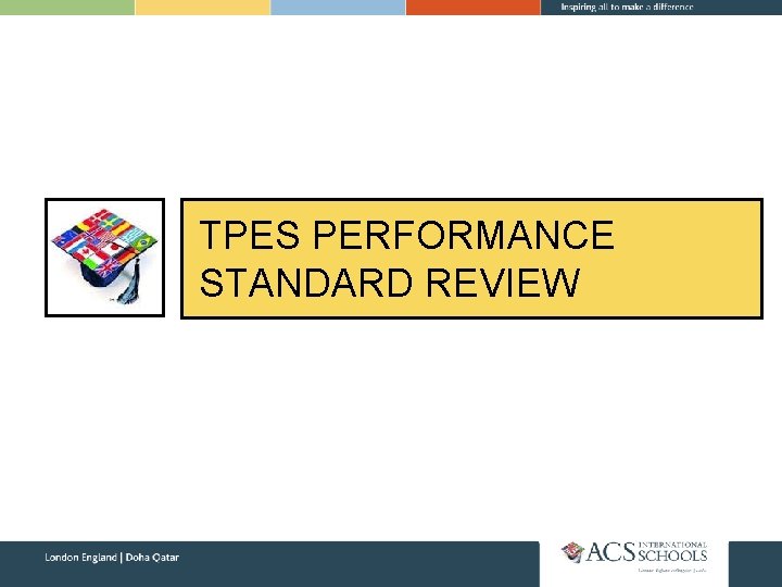 TPES PERFORMANCE STANDARD REVIEW 