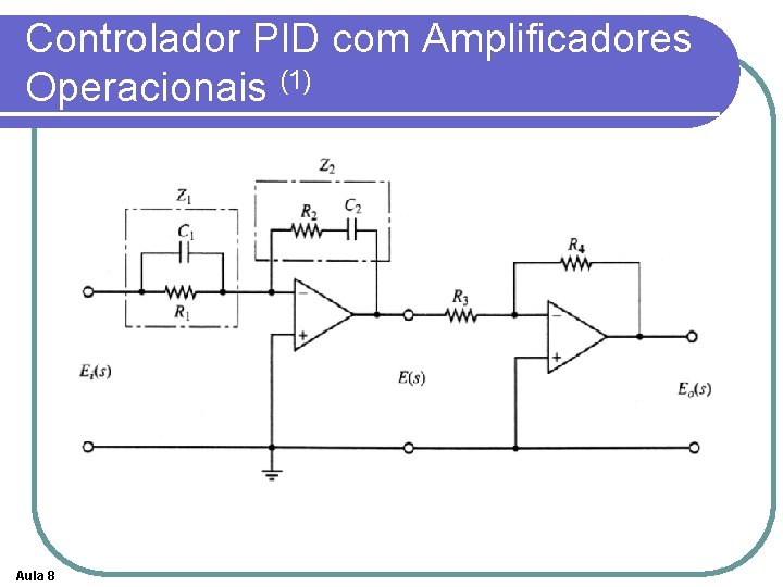 Controlador PID com Amplificadores Operacionais (1) Aula 8 